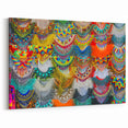 Vibrant Mexican Cultural Art - Colorful Oaxaca Beaded Artwork Prints