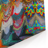 Vibrant Mexican Cultural Art - Colorful Oaxaca Beaded Artwork Prints