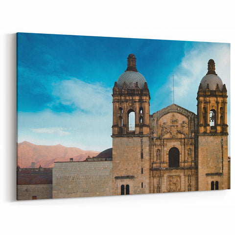 Majestic Oaxaca Cathedral Art - Stunning Mexican Architecture Print