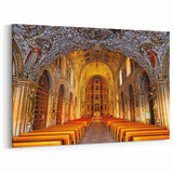 Ornate Oaxaca Cathedral Interior - Stunning Mexican Architecture Print