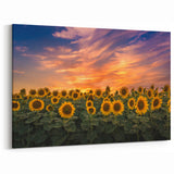 Vibrant Sunflower Wall Art | Stunning Sunflower Canvas Print for Home Decor