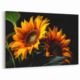 Bold Sunflower Wall Art | Striking Sunflower Canvas for Home Decor