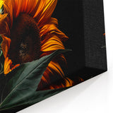 Bold Sunflower Wall Art | Striking Sunflower Canvas for Home Decor