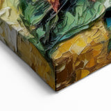 Textured Sunflower Wall Art | Vibrant Sunflower Canvas Painting