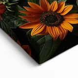 Rustic Sunflower Wall Art | Bold Sunflower Canvas Print for Nature Lovers