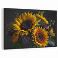 Vibrant Sunflower Bouquet Wall Art | Sunflower and Wildflower Canvas Print