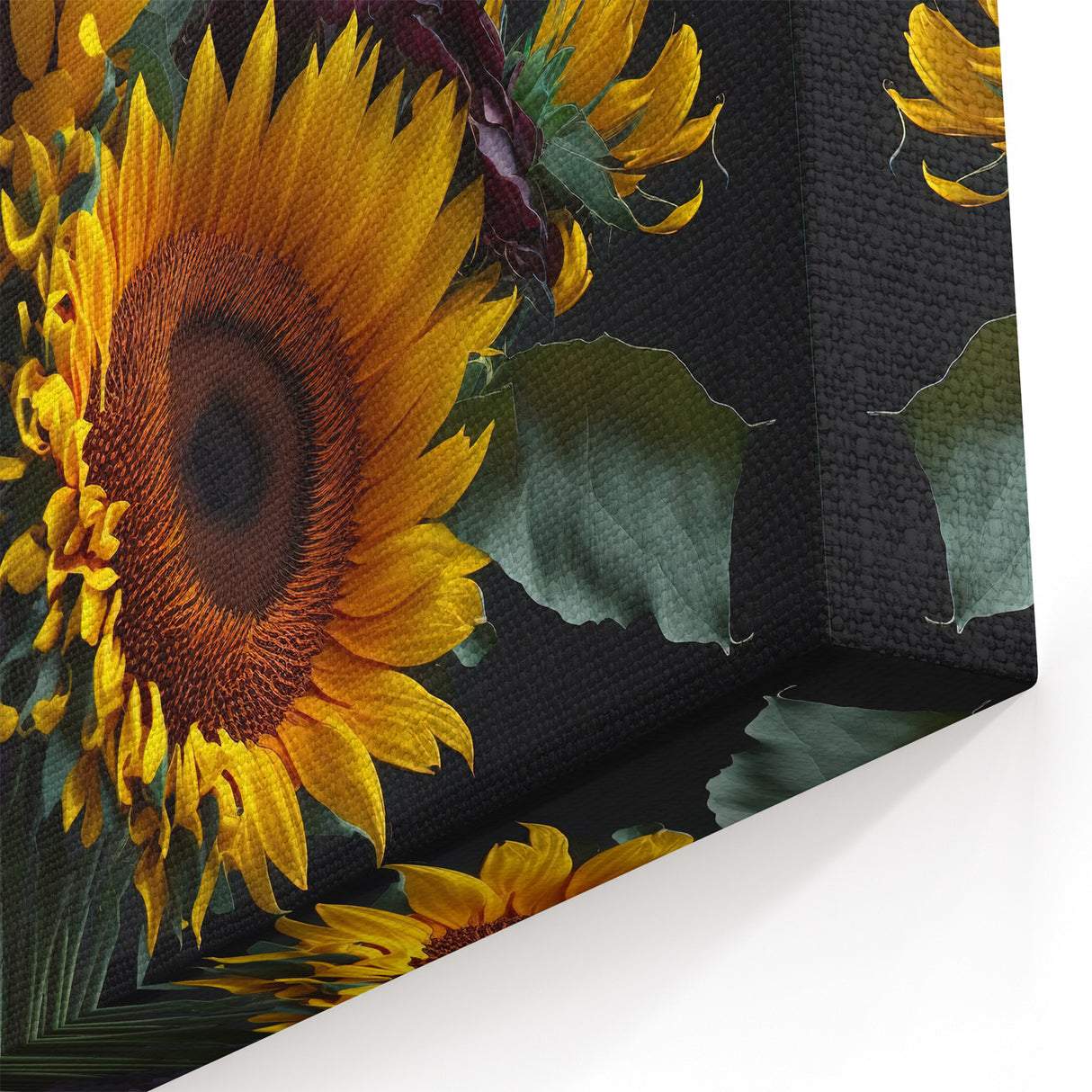 Vibrant Sunflower Bouquet Wall Art | Sunflower and Wildflower Canvas Print