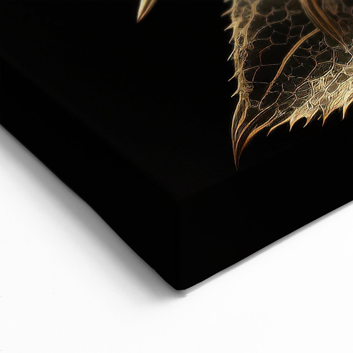 Luxurious Golden Sunflower Wall Art | Metallic Sunflower Canvas Print