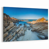 Tasmanian Landscape Art – Rocky Coastal Shoreline with Deep Blue Ocean