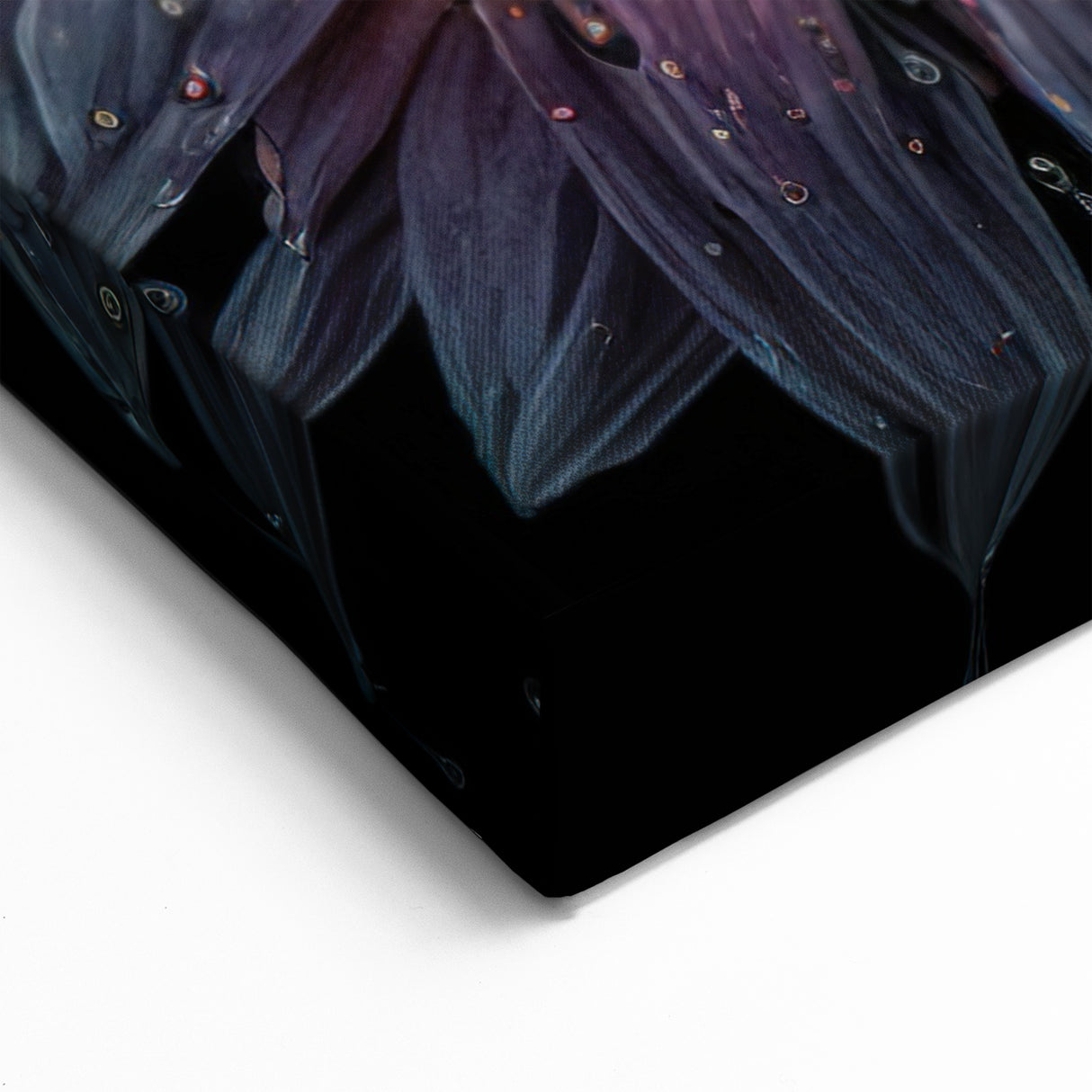 Dew-Kissed Sunflower Wall Art | Vibrant Water-Drenched Sunflower Canvas Print