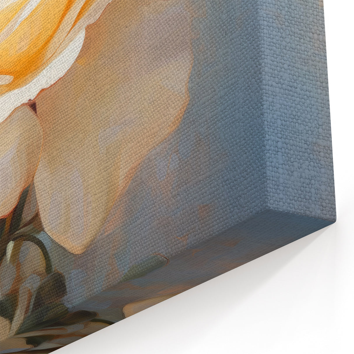 Soft White Rose Wall Art - Floral Rose Canvas Print for Serene Home Decor