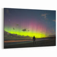 Tasmania Wall Art – Stunning Aurora Night Sky Over Beach Landscape