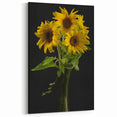 Elegant Sunflower Wall Art | Sunflower Vase Canvas for Home Decor