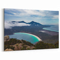 Tasmania Scenery Prints – Aerial View of Wineglass Bay and Mountains