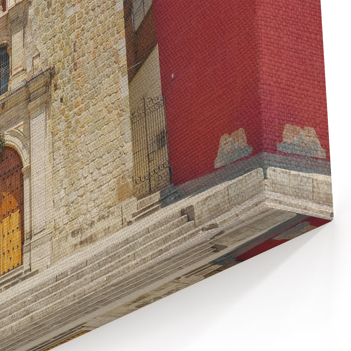 Oaxaca Wall Art – Historic Mexican Architecture in Sunlit Detail