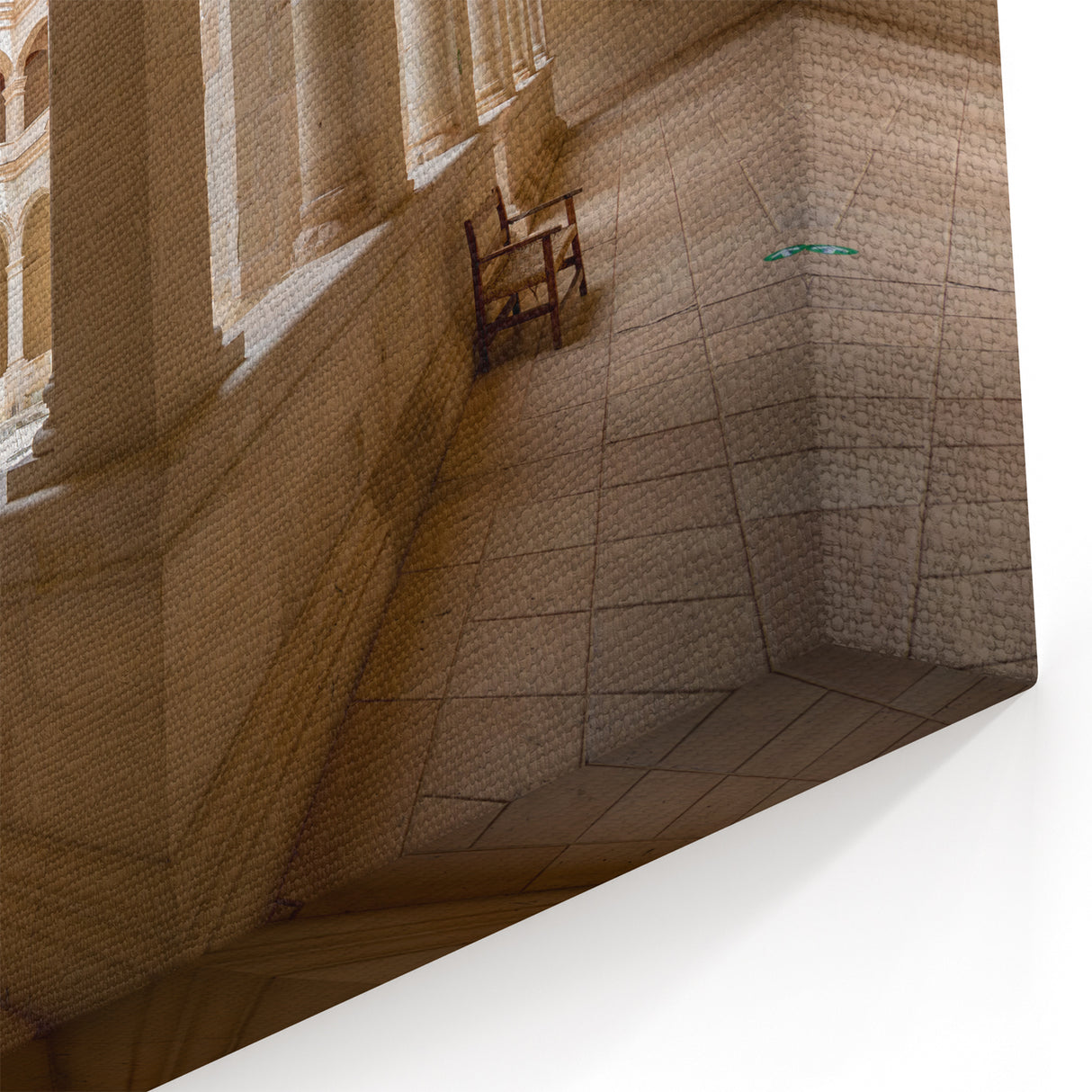 Oaxaca Wall Art – Elegant Colonial Arches in Historic Mexican Courtyard