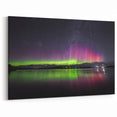 Tasmania Wall Art – Tasmanian Landscape Art of Aurora Over Lake