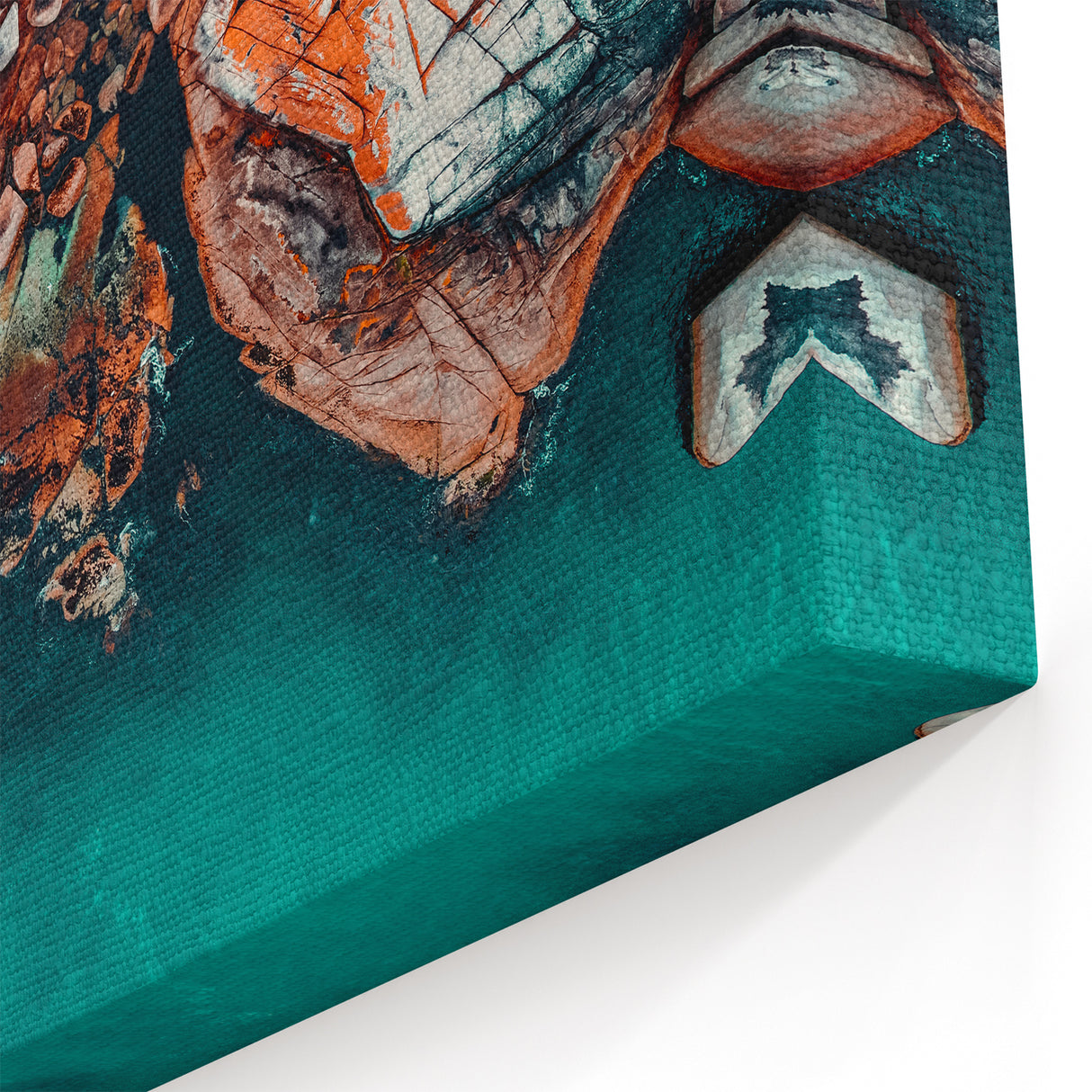 Tasmanian Landscape Art – Aerial Coastal Rocks & Ocean Tasmania Wall Art