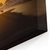 Oaxaca Wall Art – Serene Sunset Beach Scene with Playful Dogs