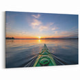 Kayak at Sunset on Ontario Lake – Serene Nature Landscape Wall Art