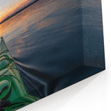 Kayak at Sunset on Ontario Lake – Serene Nature Landscape Wall Art