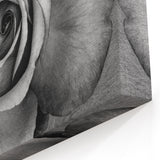 Monochrome Rose Wall Art - Elegant Floral Rose Canvas Print for Timeless Decor