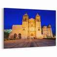 Oaxaca Wall Art – Majestic Colonial Architecture Illuminated at Night