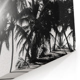 Black and White Palm Tree Wall Art | Botanical Tree Prints