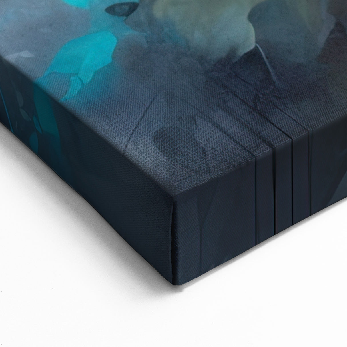 Vibrant Blue Rose Wall Art - Dynamic Floral Canvas Print for Modern Decor