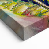 Soft Pink Rose Wall Art - Vibrant Floral Canvas Print for Bright Decor