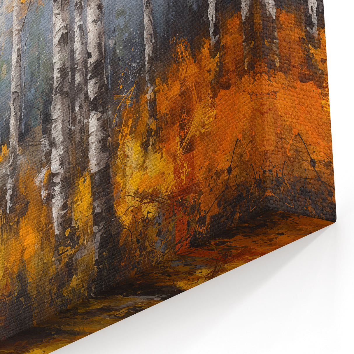 Autumn Birch Trees – Unique Tree Art on Canvas and Framed Print