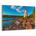 Ontario Lighthouse Coastal View – Vibrant Scenic Landscape Art Print