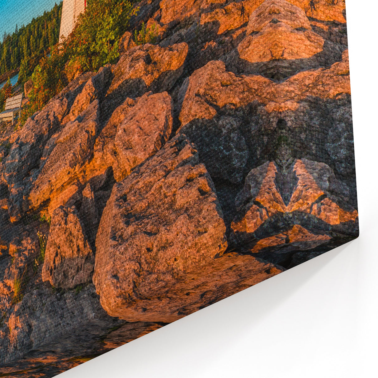 Ontario Lighthouse Coastal View – Vibrant Scenic Landscape Art Print