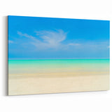 Antigua Beach Canvas - Scenic Caribbean Tranquil Waters Coastal Art