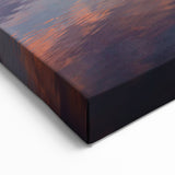 Canoe at Sunset on Ontario Lake – Serene Nature Landscape Wall Art