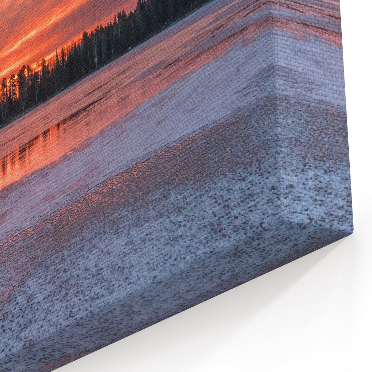 Frozen Lake Sunset – Stunning Winter Ontario Landscape Wall Art