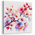 Watercolor Cherry Blossom Art – Sakura Blossom Floral Painting