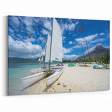 Antigua Coastal Prints - Vibrant Caribbean Sailboats & Beach Scene Art