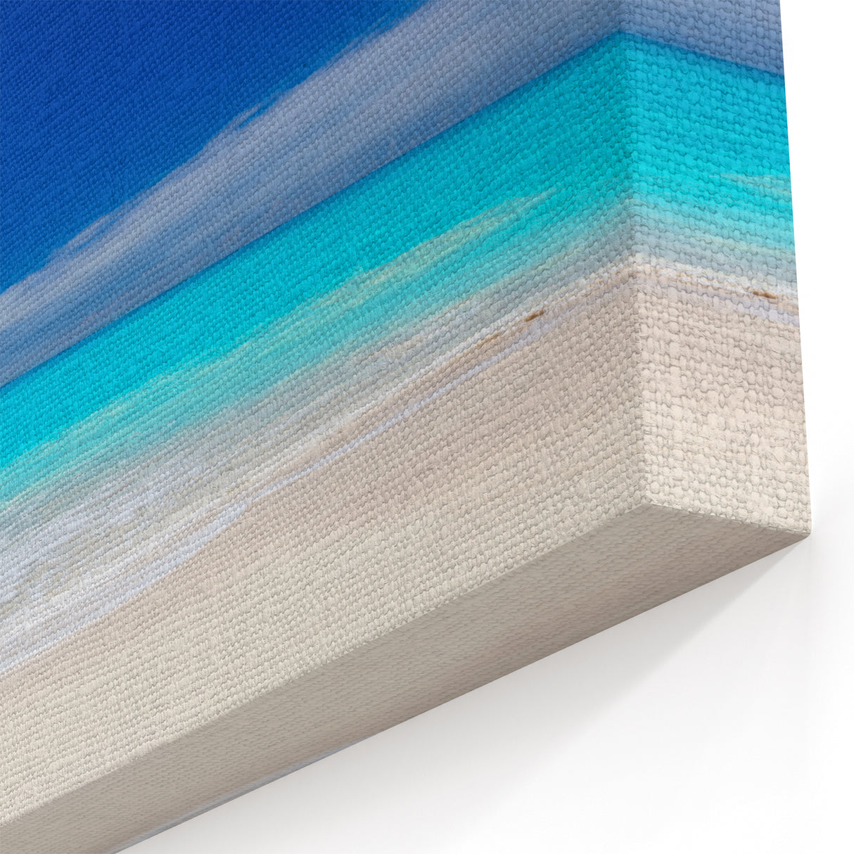 Antigua Beach Canvas - Serene Caribbean Waters & Blue Sky Coastal Art