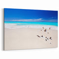 Antigua Beach Canvas - Calm Caribbean Waters & White Sand Coastal Art