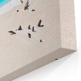 Antigua Beach Canvas - Calm Caribbean Waters & White Sand Coastal Art