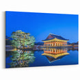Seoul Skyline Canvas – Gyeonghoeru Pavilion Reflection Wall Art