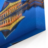 Seoul Skyline Canvas – Gyeonghoeru Pavilion Reflection Wall Art