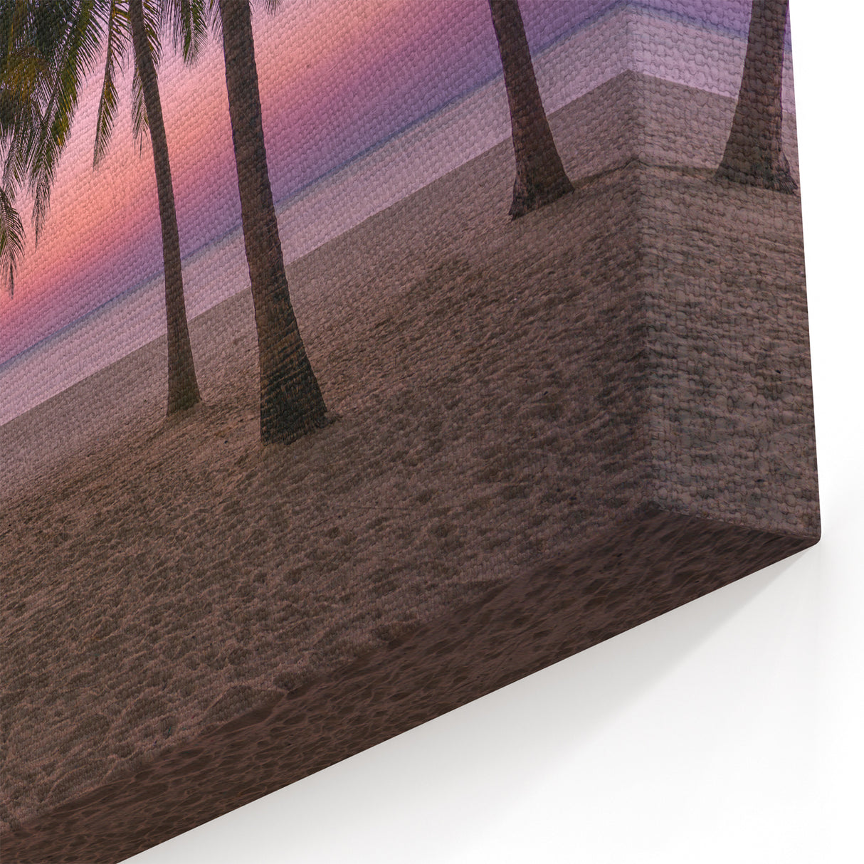 Scenic Antigua Posters - Tropical Sunset with Palm Trees Coastal Art