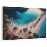 Antigua Island Artwork - Serene Beach Aerial View for Coastal Decor