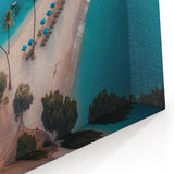 Antigua Island Artwork - Serene Beach Aerial View for Coastal Decor