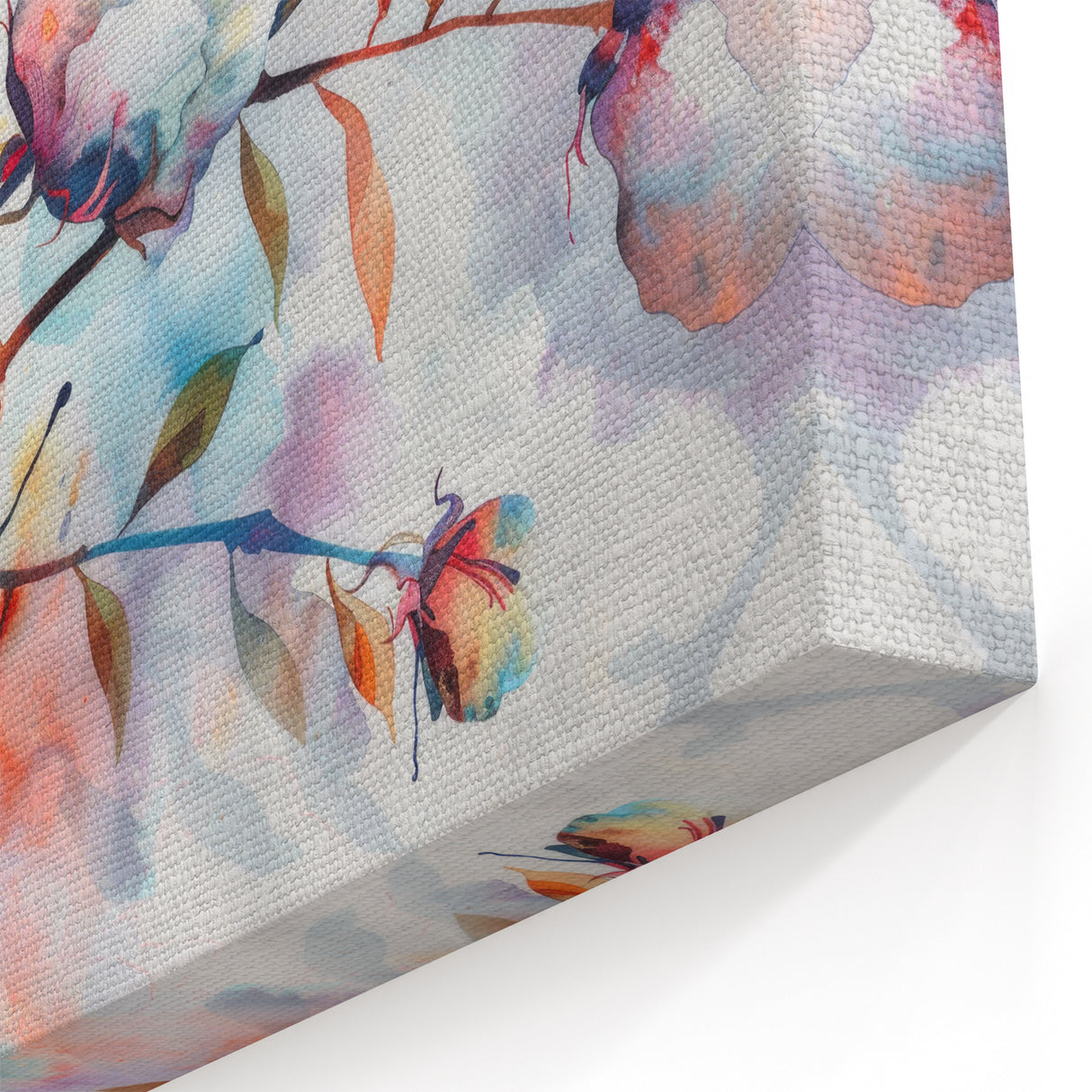 Abstract Cotton Blossom Art - Modern Botanical Watercolor Print