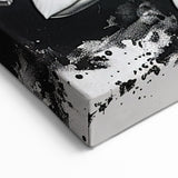 Monochrome Daffodil Wall Art | Black and Yellow Botanical Flower Print