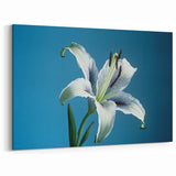 Elegant White Lily Wall Art | Stunning Botanical Flower Canvas Print