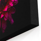 Vibrant Dahlia Wall Art Print | Botanical Flower Canvas for Home Decor